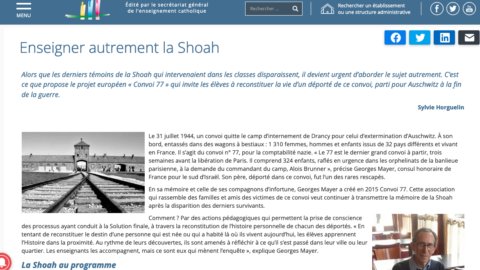 Sur ECA, le magazine de l’enseignement catholique