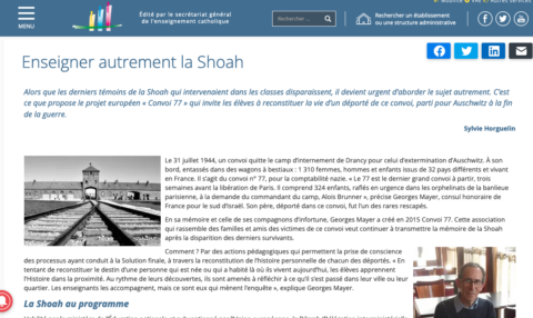 Sur ECA, le magazine de l’enseignement catholique