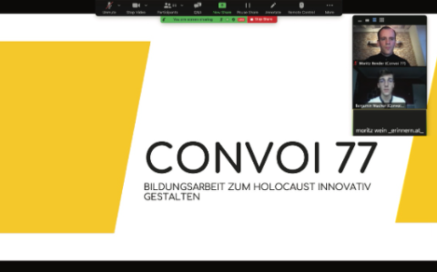 International Holocaust Remembrance Day: Convoi 77 participates in a webinar in Austria