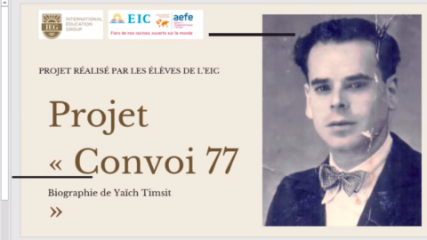 Convoi 77 at the International school of Casablanca, Morocco