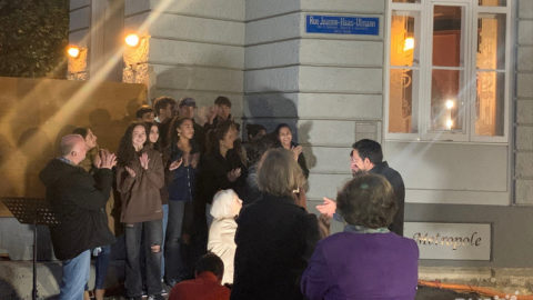 Switzerland: a street of the town Delémont renamed in honor of a deportee from convoy 77