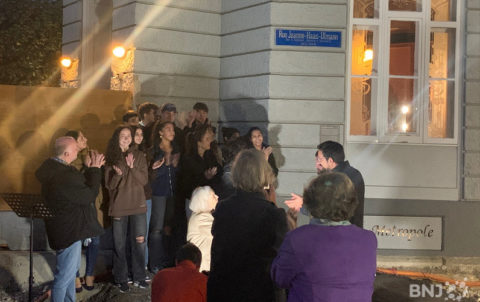 Switzerland: a street of the town Delémont renamed in honor of a deportee from convoy 77